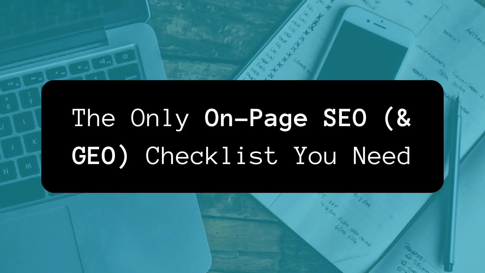 on-page-seo-checklist